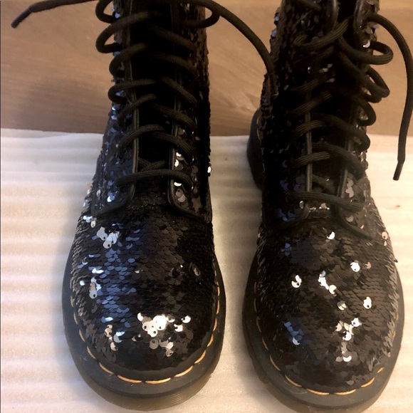 Dr. Martens Shoes - DR MARTENS 1460 SEQUIN BOOTS NEW $150 Size 5